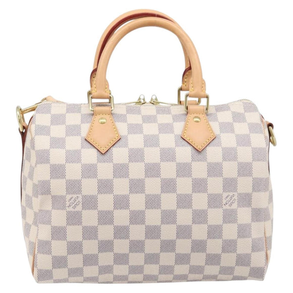 LOUIS VUITTON Damier Azur Speedy Bandouliere 25 Hand Bag N41374 Auth 209646SAV