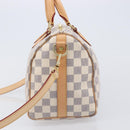 LOUIS VUITTON Damier Azur Speedy Bandouliere 25 Hand Bag N41374 Auth 209646SAV-4