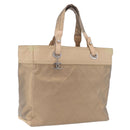 CHANEL Paris Biarritz Tote Bag Canvas Gold Silver CC Auth 209649A-1