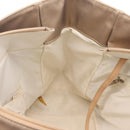 CHANEL Paris Biarritz Tote Bag Canvas Gold Silver CC Auth 209649A-21