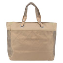 CHANEL Paris Biarritz Tote Bag Canvas Gold Silver CC Auth 209649A-2