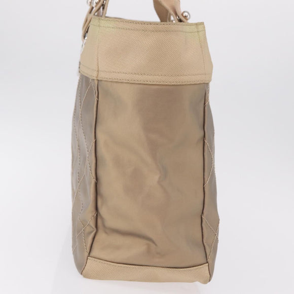CHANEL Paris Biarritz Tote Bag Canvas Gold Silver CC Auth 209649A