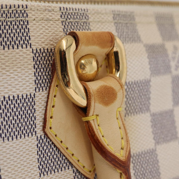LOUIS VUITTON Damier Azur Saleya PM Tote Bag N51186 LV Auth 209650