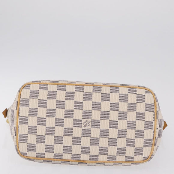 LOUIS VUITTON Damier Azur Saleya PM Tote Bag N51186 LV Auth 209650