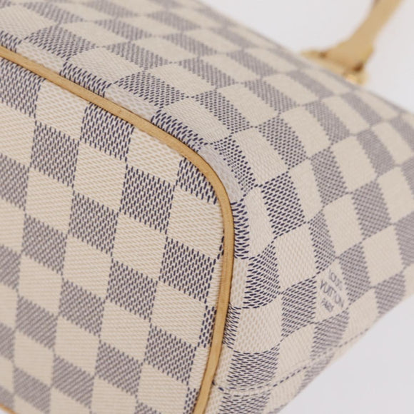 LOUIS VUITTON Damier Azur Saleya PM Tote Bag N51186 LV Auth 209650