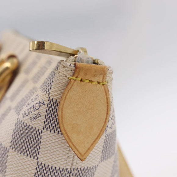 LOUIS VUITTON Damier Azur Saleya PM Tote Bag N51186 LV Auth 209650