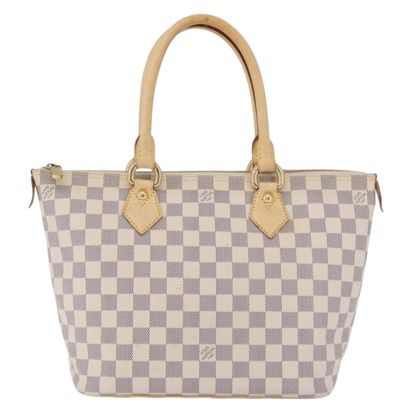 LOUIS VUITTON Damier Azur Saleya PM Tote Bag N51186 LV Auth 209650