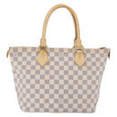 LOUIS VUITTON Damier Azur Saleya PM Tote Bag N51186 LV Auth 209650-3