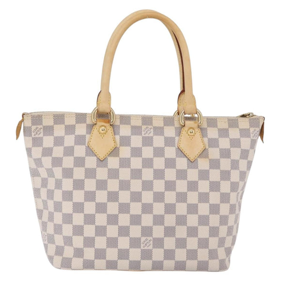 LOUIS VUITTON Damier Azur Saleya PM Tote Bag N51186 LV Auth 209650