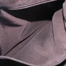 CHANEL Shoulder Bag Suede Brown CC Auth 209651A-24