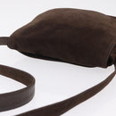 CHANEL Shoulder Bag Suede Brown CC Auth 209651A-6