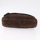 CHANEL Shoulder Bag Suede Brown CC Auth 209651A-9