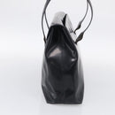 PRADA Boston Bag Hand Bag Nylon Patent 2 Set Black Navy Auth 209655-11