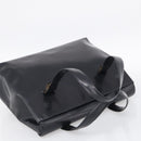 PRADA Boston Bag Hand Bag Nylon Patent 2 Set Black Navy Auth 209655-12