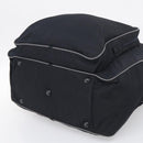 PRADA Boston Bag Hand Bag Nylon Patent 2 Set Black Navy Auth 209655-6
