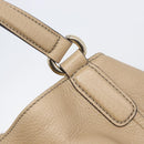 GUCCI Soho Hand Bag Leather Beige Gold Tone 282309 Auth 209658V-15
