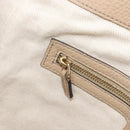 GUCCI Soho Hand Bag Leather Beige Gold Tone 282309 Auth 209658V-20