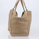 GUCCI Soho Hand Bag Leather Beige Gold Tone 282309 Auth 209658V-4