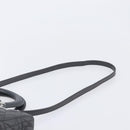 Christian Dior Lamb Skin Canage Lady Dior Hand Bag 2way Gray Auth 209660SAV-10