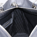 Christian Dior Lamb Skin Canage Lady Dior Hand Bag 2way Gray Auth 209660SAV-22