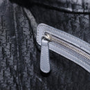 Christian Dior Lamb Skin Canage Lady Dior Hand Bag 2way Gray Auth 209660SAV-24