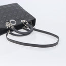 Christian Dior Lamb Skin Canage Lady Dior Hand Bag 2way Gray Auth 209660SAV-9