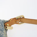 LOUIS VUITTON Monogram Denim Buggy PM Shoulder Bag Blue M95049 LV Auth 209662V-15