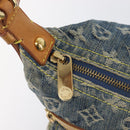 LOUIS VUITTON Monogram Denim Buggy PM Shoulder Bag Blue M95049 LV Auth 209662V-17