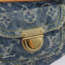 LOUIS VUITTON Monogram Denim Buggy PM Shoulder Bag Blue M95049 LV Auth 209662V-27