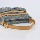 LOUIS VUITTON Monogram Denim Buggy PM Shoulder Bag Blue M95049 LV Auth 209662V-7