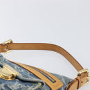 LOUIS VUITTON Monogram Denim Buggy PM Shoulder Bag Blue M95049 LV Auth 209662V-14