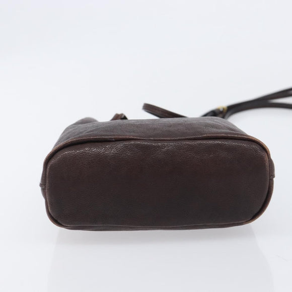 Miu Miu Shoulder Bag Leather Brown Auth 209665V