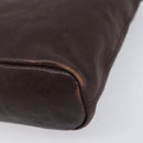 Miu Miu Shoulder Bag Leather Brown Auth 209665V-12
