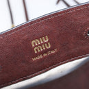 Miu Miu Shoulder Bag Leather Brown Auth 209665V-17