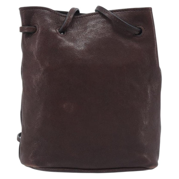 Miu Miu Shoulder Bag Leather Brown Auth 209665V