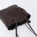 Miu Miu Shoulder Bag Leather Brown Auth 209665V-6