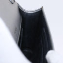 PRADA Chain Shoulder Bag Leather Silver Auth 209667A-20