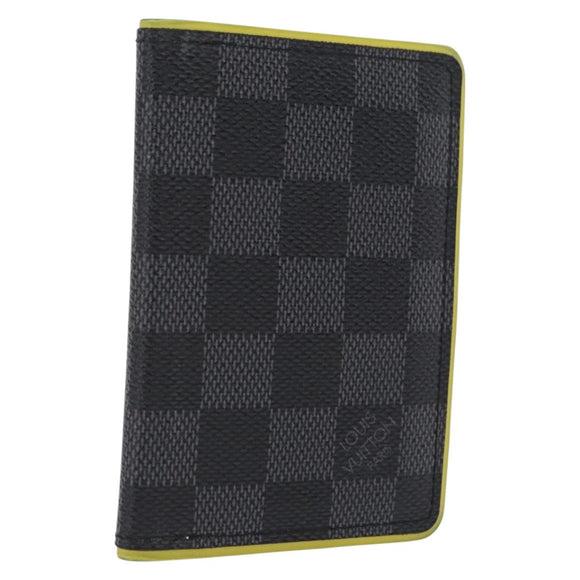 LOUIS VUITTON Damier Graphite Organizer De Poch Card Case N63255 LV Auth 209668A