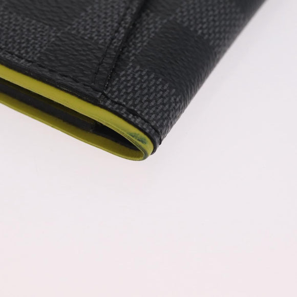 LOUIS VUITTON Damier Graphite Organizer De Poch Card Case N63255 LV Auth 209668A