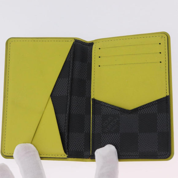 LOUIS VUITTON Damier Graphite Organizer De Poch Card Case N63255 LV Auth 209668A