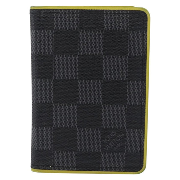 LOUIS VUITTON Damier Graphite Organizer De Poch Card Case N63255 LV Auth 209668A