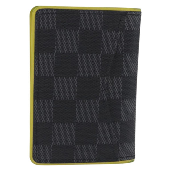 LOUIS VUITTON Damier Graphite Organizer De Poch Card Case N63255 LV Auth 209668A