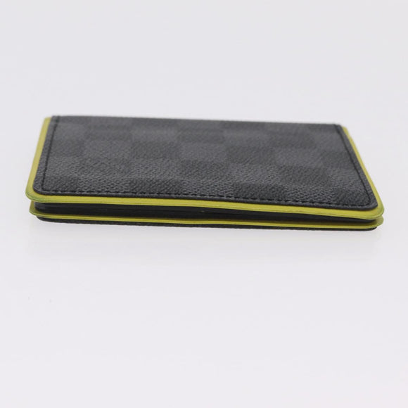 LOUIS VUITTON Damier Graphite Organizer De Poch Card Case N63255 LV Auth 209668A