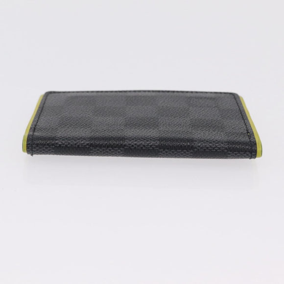 LOUIS VUITTON Damier Graphite Organizer De Poch Card Case N63255 LV Auth 209668A