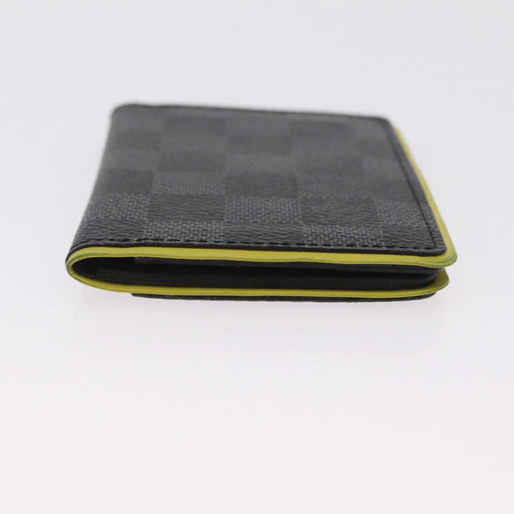 LOUIS VUITTON Damier Graphite Organizer De Poch Card Case N63255 LV Auth 209668A