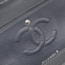 CHANEL Matelasse 25 Chain Shoulder Bag Canvas Gray Silver CC Auth 209670SV-19