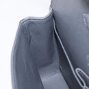 CHANEL Matelasse 25 Chain Shoulder Bag Canvas Gray Silver CC Auth 209670SV-23