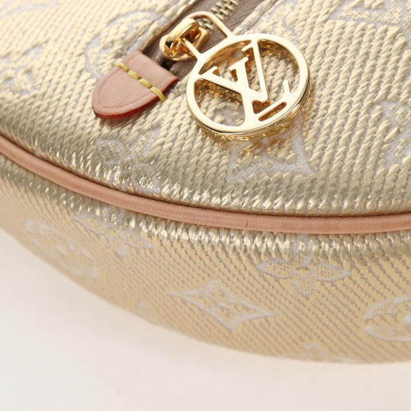 LOUIS VUITTON Monogram Laminated Jacquard Loop Bag Gold M22928 LV Auth 209671SAM