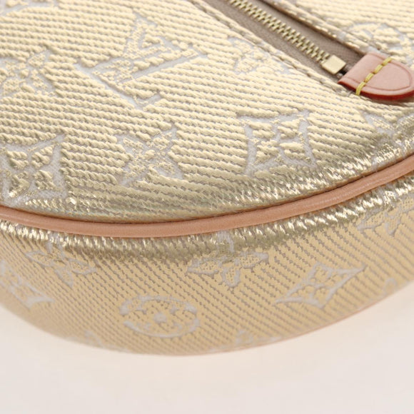 LOUIS VUITTON Monogram Laminated Jacquard Loop Bag Gold M22928 LV Auth 209671SAM