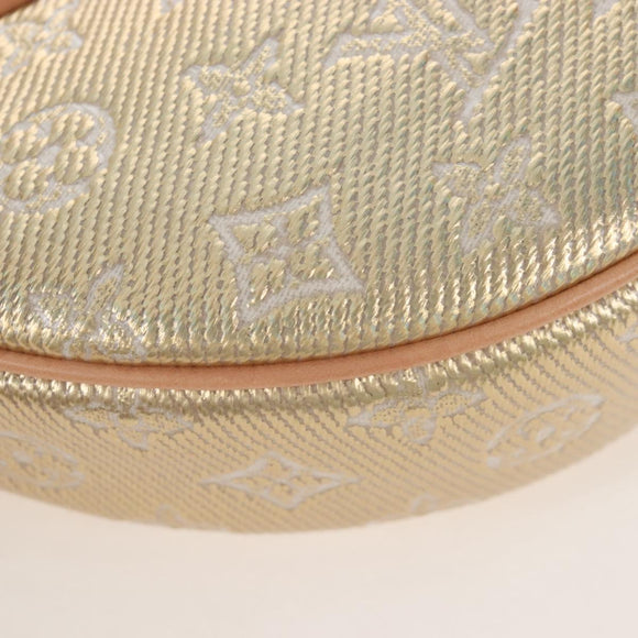 LOUIS VUITTON Monogram Laminated Jacquard Loop Bag Gold M22928 LV Auth 209671SAM
